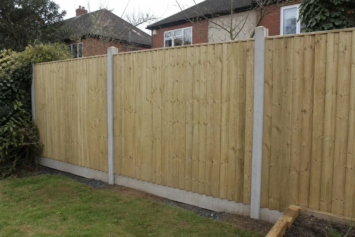 Closeboard wooden fencing installed in Wolverhampton