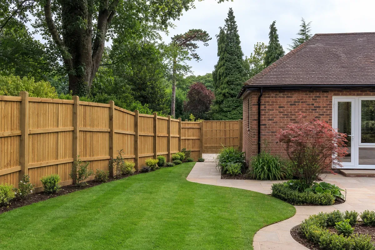 Garden fencing in Tettenhall, Wolverhampton