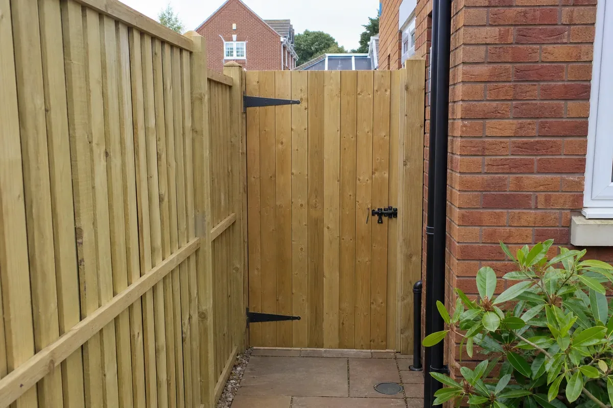 Wooden garden gate fitted in Wolverhampton